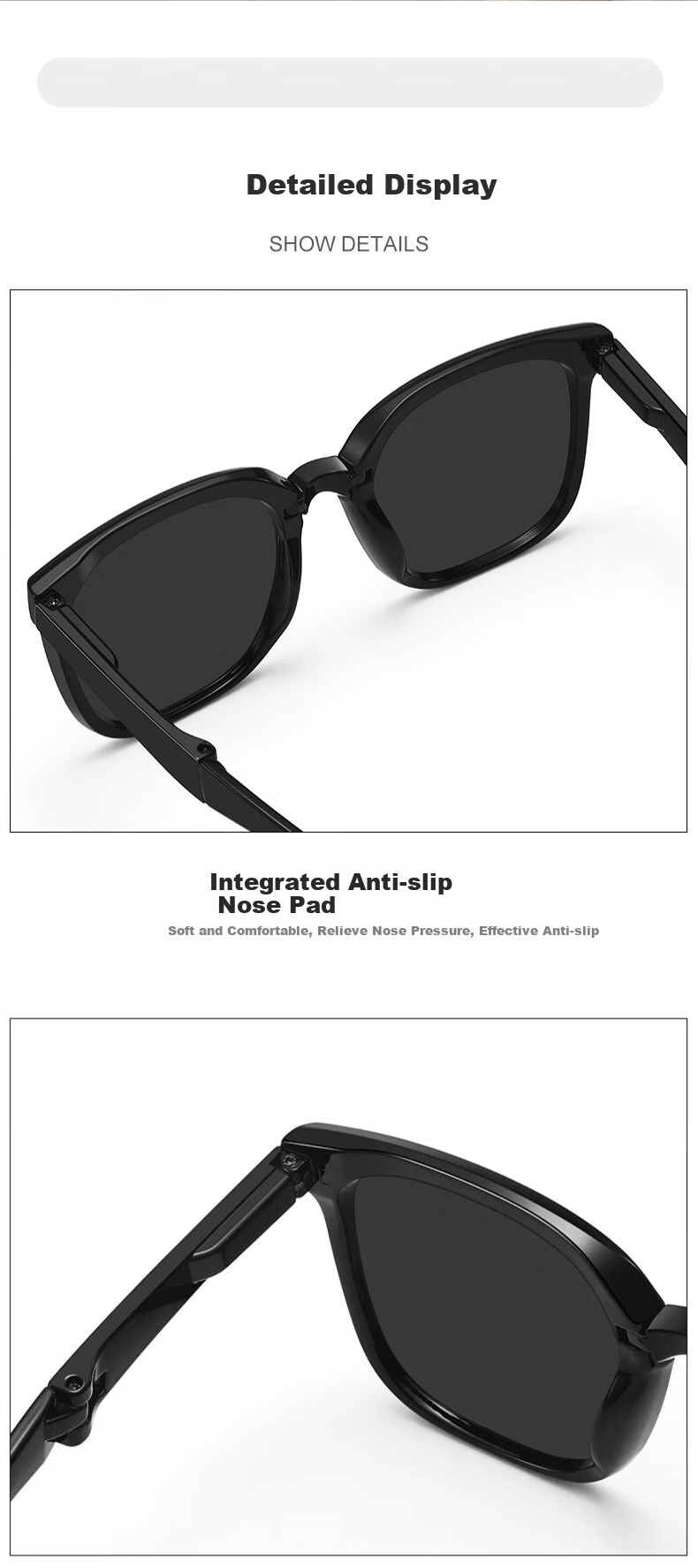 FENCHI GM Folding Sunglasses for Women, 2025 New High-End Style, Face-Slimming Effect, UV Protection, Specially Designed for Driving, Sunglasses for Men And Wome 8