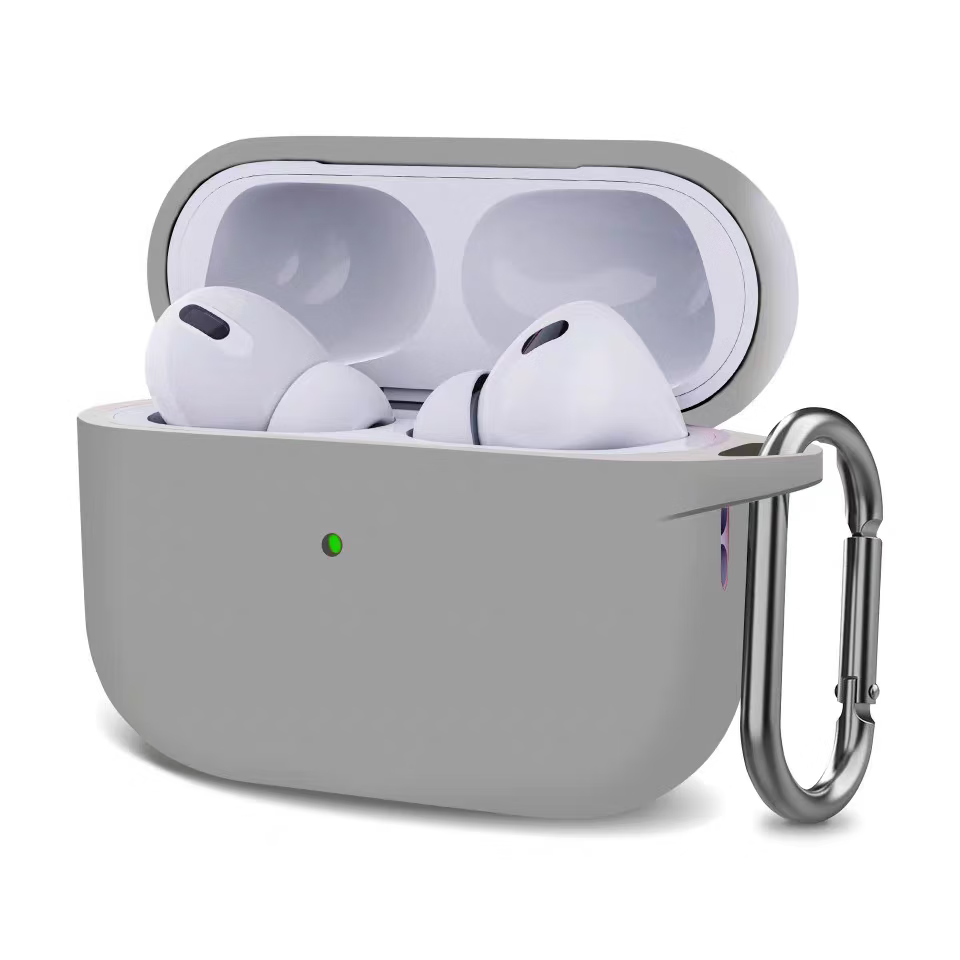Sihuan Ke Compatible AirPods Pro 3 Case Apple AirPods Pro 3 Silicone Soft Case with Apple 3rd Gen Pro Bluetooth Earphone Case AirPods Pro 3 Case - Gray