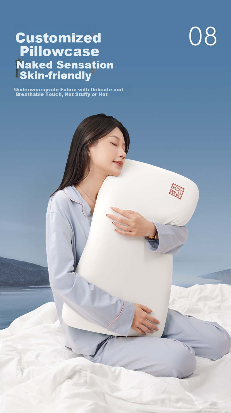 Grace Tidal Memory Foam Pillow Pro, Zero Pressure Slow Rebound Pillow Core, Hotel-Style Adult Neck Support Deep Sleep Pillow 9
