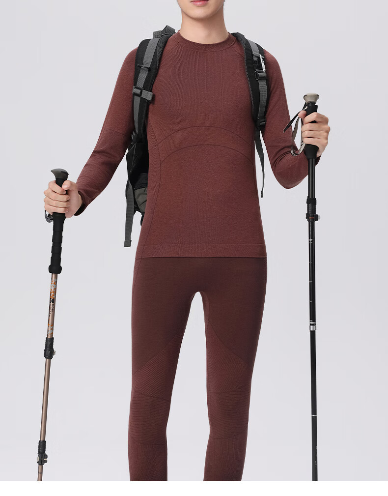 LangSha Outdoor Skiing Quick-drying Clothes Men and Women Functional Underwear Moisture-wicking Sports Mountaineering Running Warm Underwear Set 10