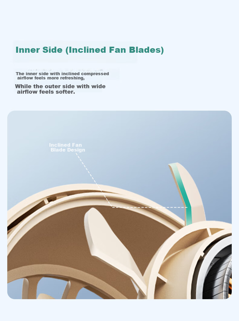 Aecooly Mini Portable Handheld USB Turbo Rechargeable Quiet Small Fan for Summer Office Desktop Student Dormitory Long Battery Life 4