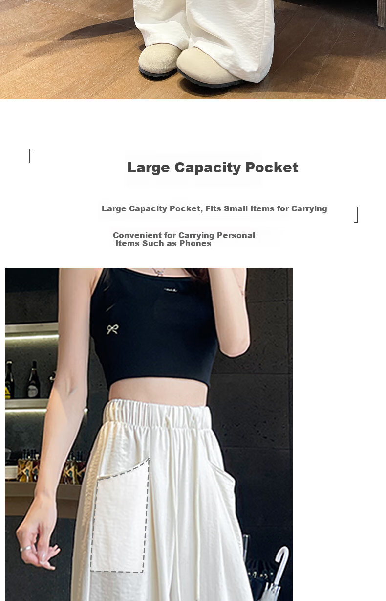 LangSha Lazy Wide-Leg Pants for Women, Spring/summer 2025, Milk Foam Yamamoto Pants, High-Waisted, Draping Casual Loose Straight-Leg Trousers for Wome 8