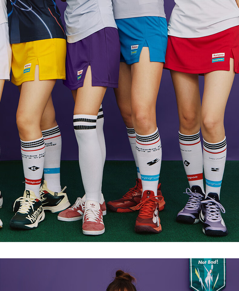 KUMPOO x Crying Center Collaboration Badminton Skirt Multi-color Casual Skirt ACQ251604 University Red XL 6