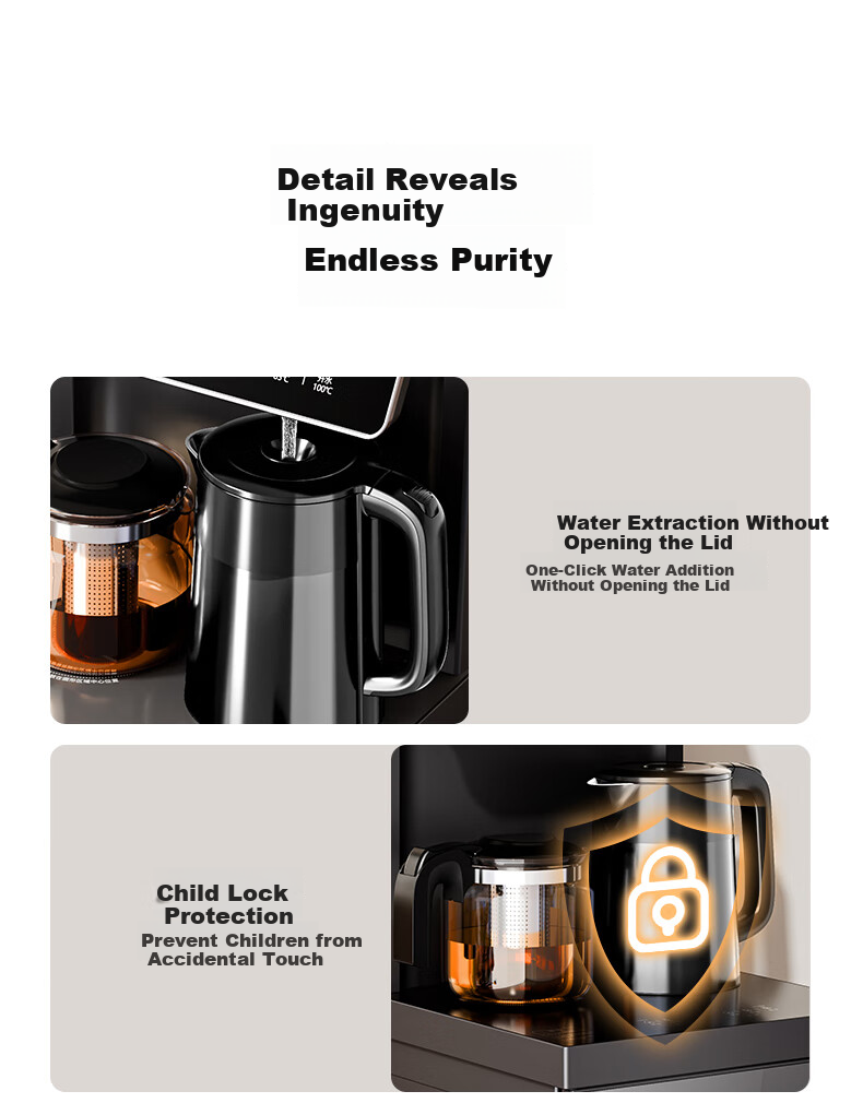 TRULIVA Tea Bar Machine, Home Multi-Functional Office Standing Water Dispenser, Bottom-Loading Water Tank, Fully Automatic Tea Bar Cabinet, High-End Living Room Use, Cooling And Heating Dual-Purpose, 2026 New Model 15