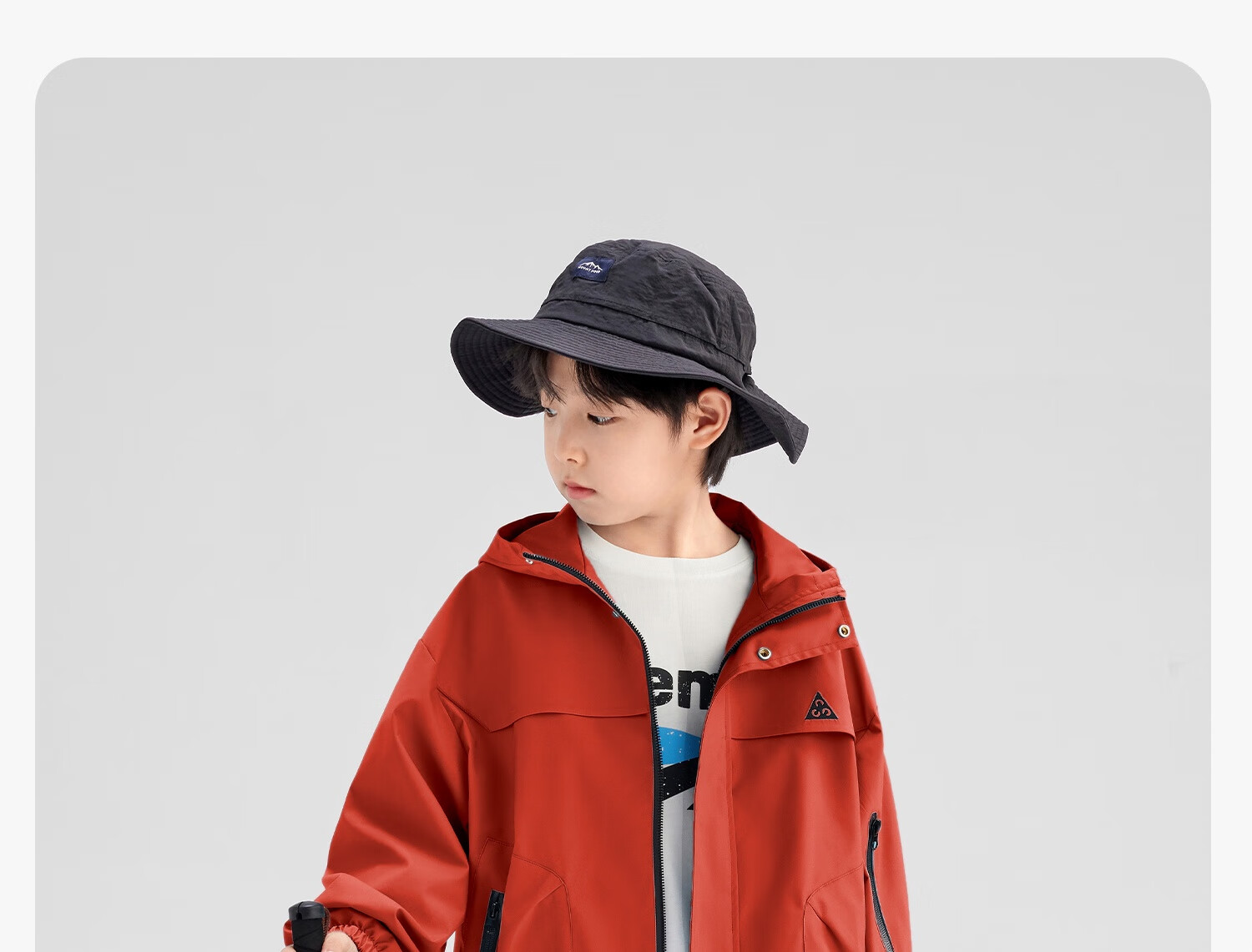 Zuo Xi Kids Children's Softshell Jacket 2025 New Autumn Boys Windproof Waterproof Coat Red 140 19