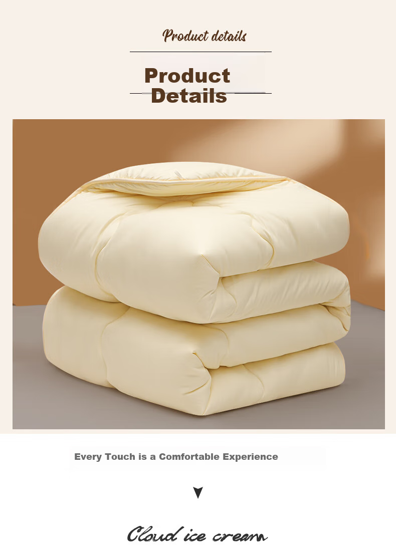 Hengyuanxiang Comforter, Class A Antibacterial Soft All-Season Duvet Insert, 5 Jin Spring And Autumn Quilt, Dormitory Single Air Conditioning Comforter, 150*200cm 10