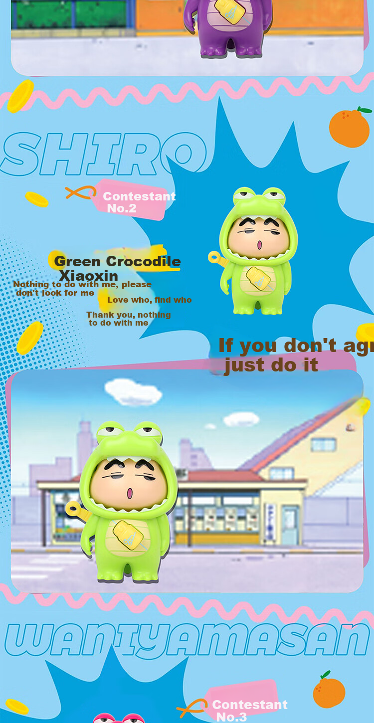 MINISO Crayon Shin-Chan Dynamic Battle Series Car Decoration Figurine Blind Box Toy Birthday Gift for Men And Women, Single Box 3