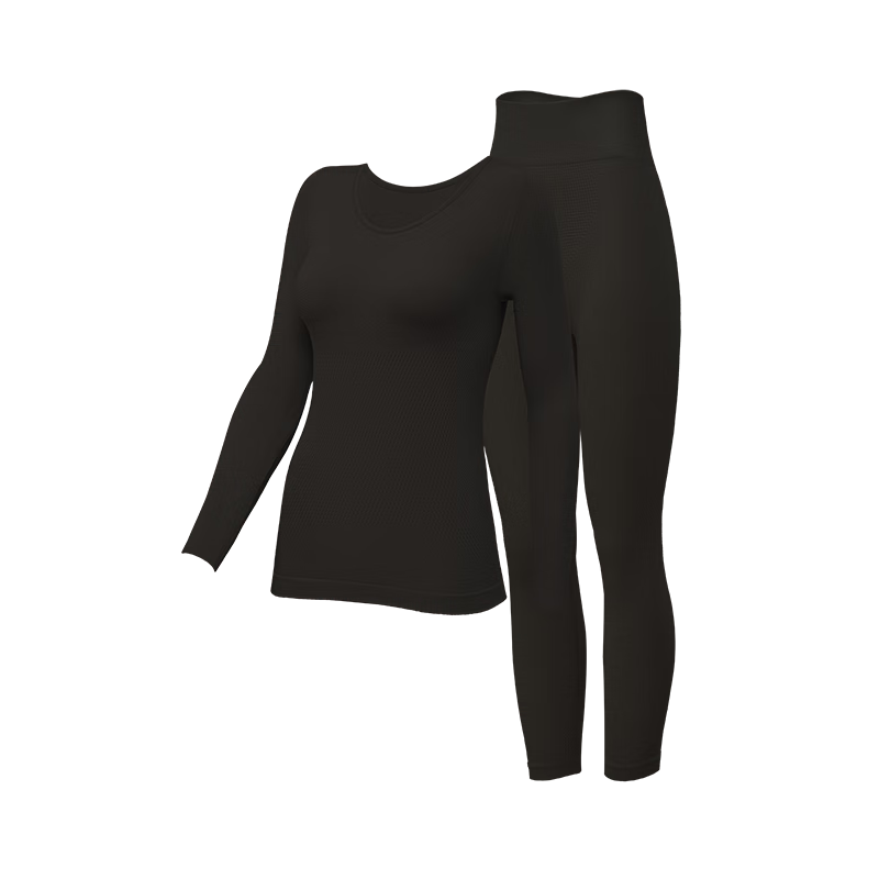 Herbal Original Women's Thermal Underwear Set Autumn Winter New Slimming Heat Energy Waist Shaping Base Layer Shirt and Pants