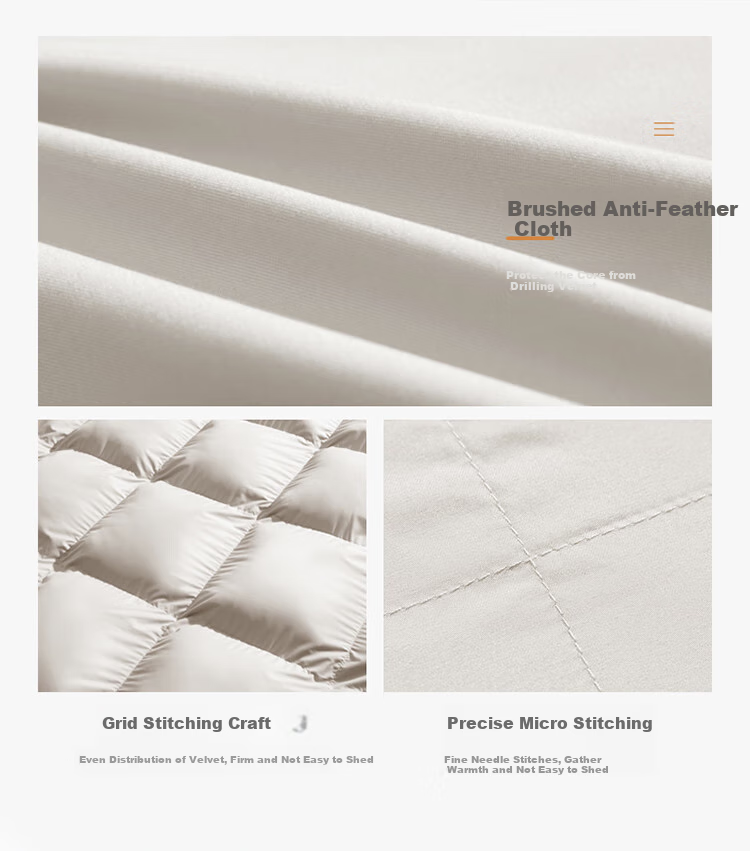 FUANNA down Comforter, 50% White Goose Down, Winter Double Thick Duvet Insert, 1400g Filling, 203×229cm Starry Sky 12