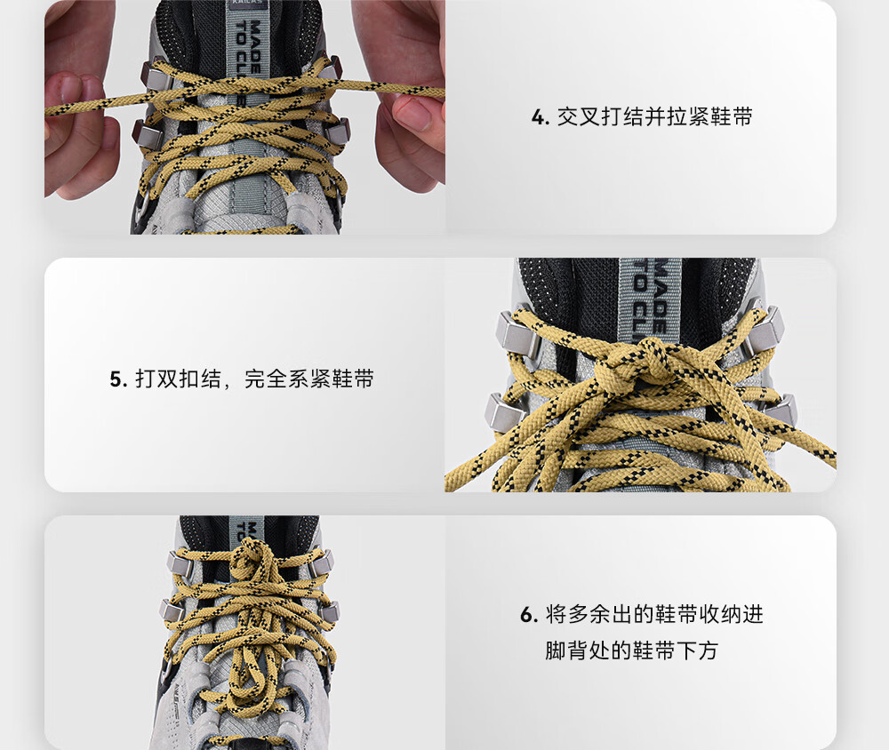 KAILAS MT5-3 Men's Mid-Top Hiking Boots, GTX Waterproof, Non-Slip, Shock-Absorbing, Heavy-Duty Trekking Shoes 4