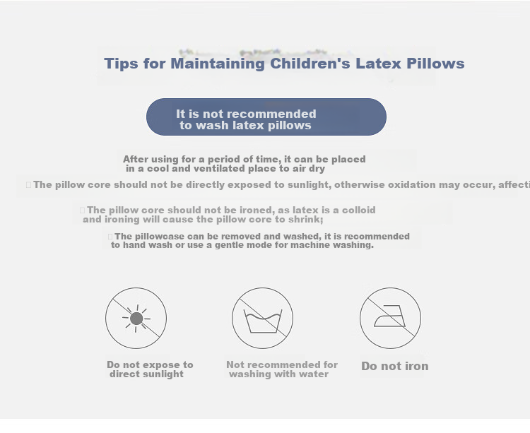 JAGO Thai Natural Latex Pillow, Children's Student Sleeping Cervical Pillow Core, 90% Latex Content, for Ages 6-16 14