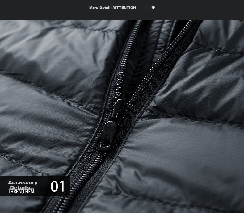 JEEP SPIRIT Lightweight down Jacket for Men, Winter Casual Hooded Coat with Duck Down, Warm And Windproof, Black, XL 8