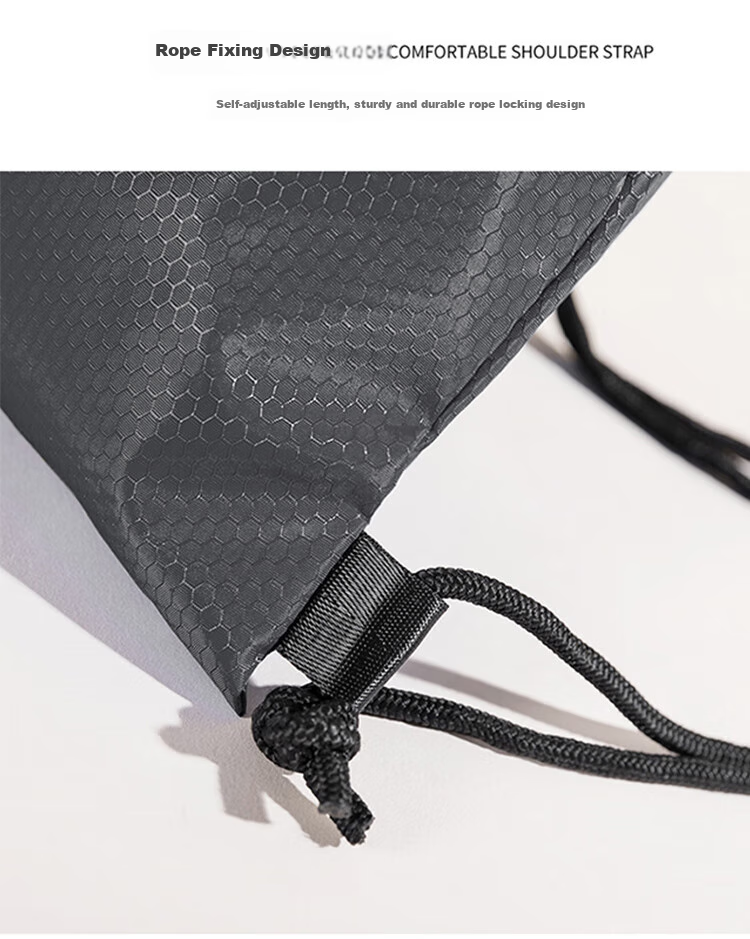 EEKIKS Drawstring Closure Storage Bag Travel Backpack, Running Sports Outdoor Travel Bag Portable Double Shoulder Bag, Blue 10