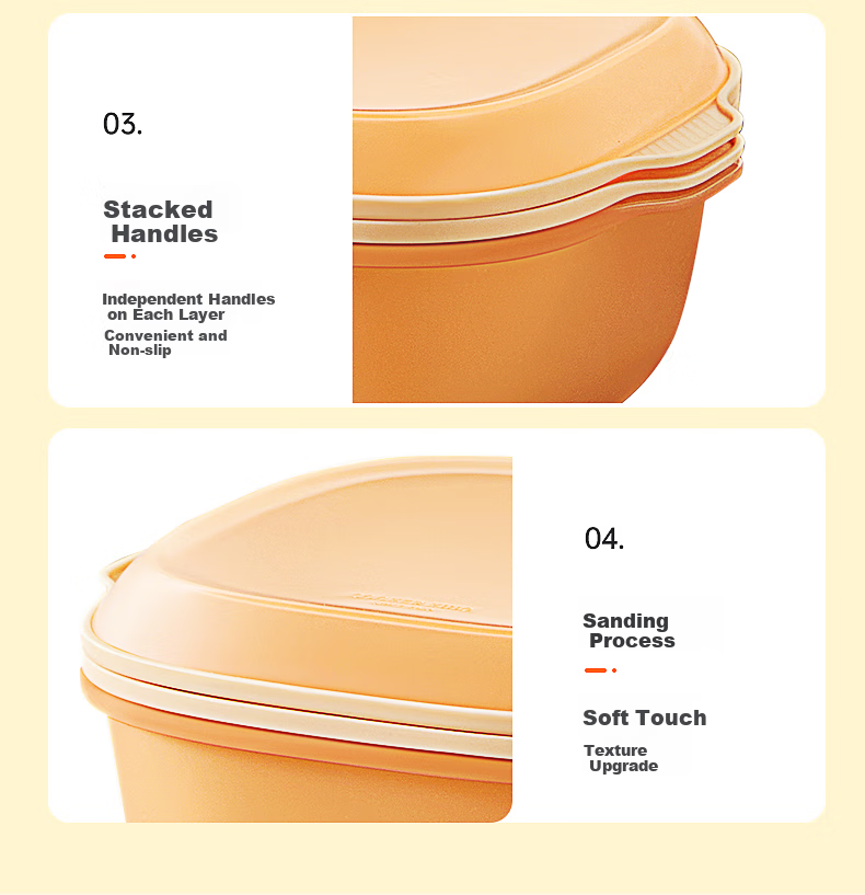 COOKER KING Double-Layer Colander Drainer Basket Kitchen Plastic Fruit Tray Strainer Vegetable Washing Basket White 15