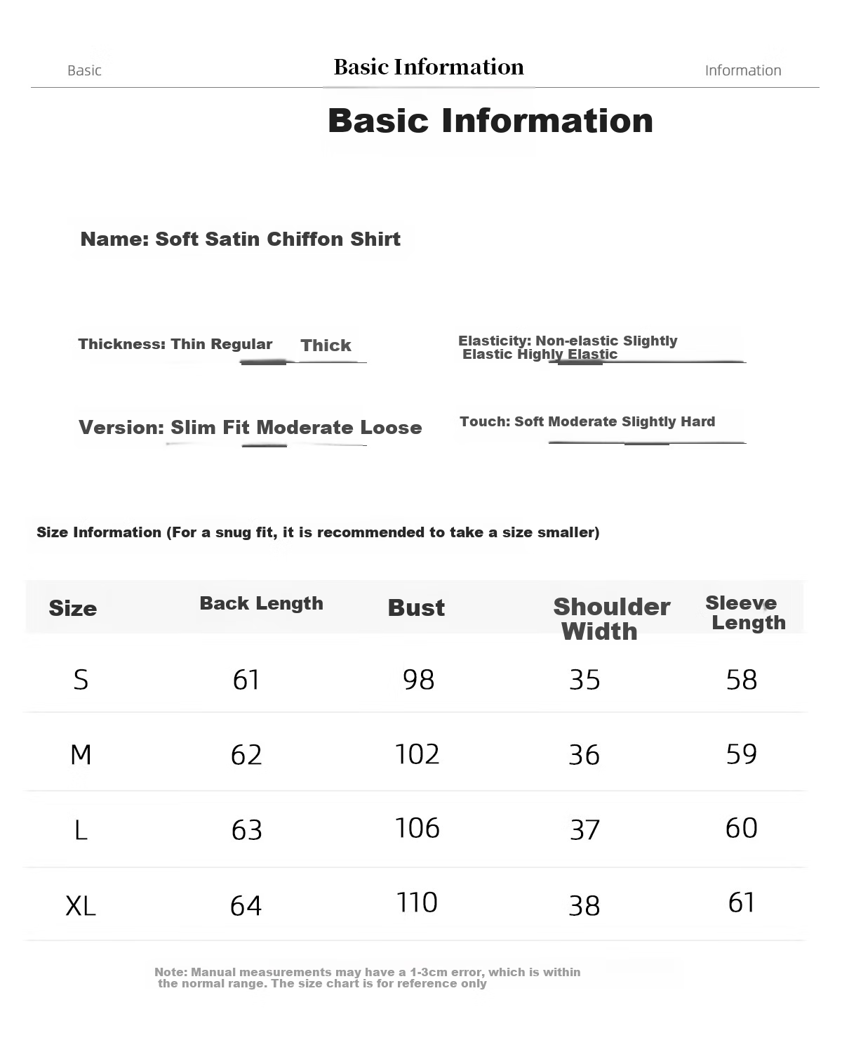 Chushen Long-Sleeve Shirt for Women, French-Style Elegant Satin Design, Professional Commute Casual White Blouse S43S00, Size 2XL 10