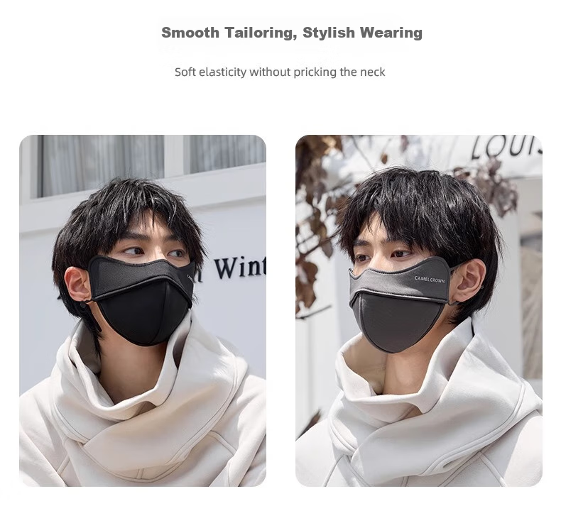 CAMEL 3D Stereoscopic Windproof Mask, Face-Slimming, High Beauty Value, New Autumn And Winter Style, Fleece-Lined for Warmth, Hiking Dust-Proof Face Mask S635 7