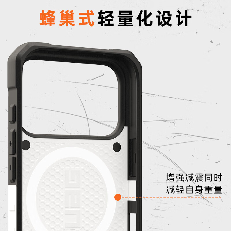 Противоударный чехол UAG Adventure White для Apple iPhone 17 Pro, защита от падений, магнитный, противоскользящий, PC+TPU
