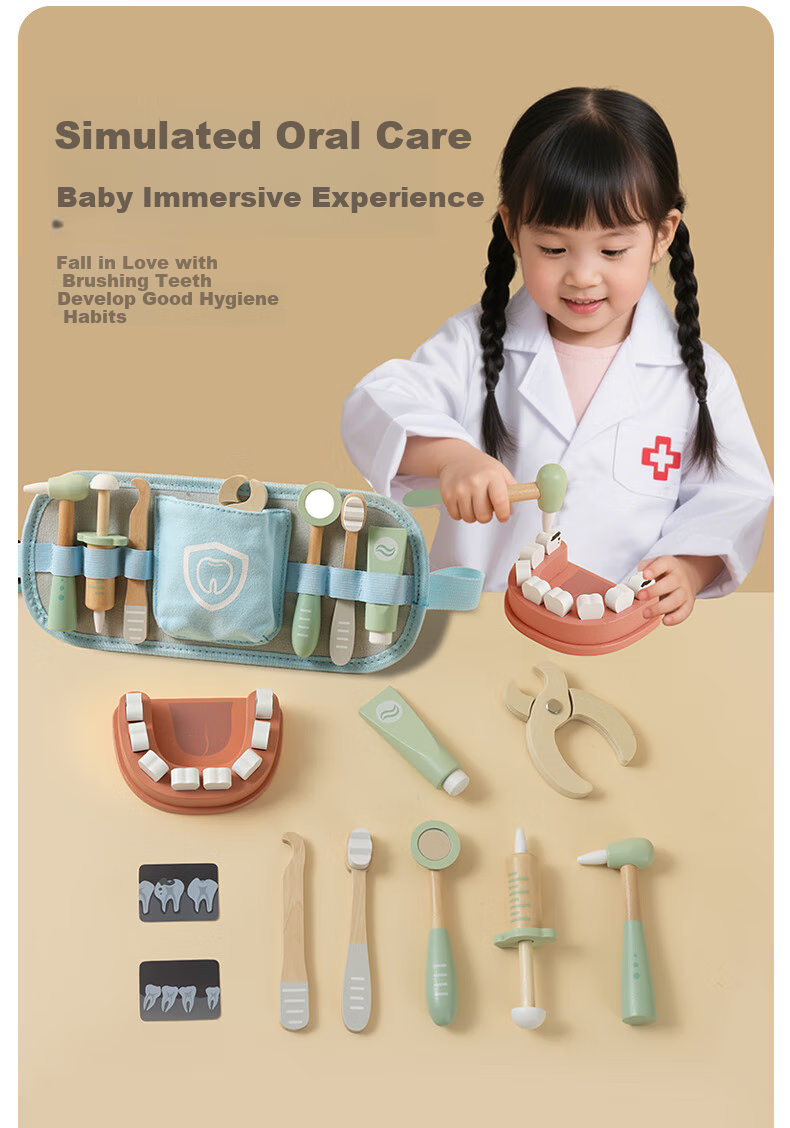 FN Pretend Play Doctor Toy Set, Dental Care for Boys And Girls, Children's Birthday Gift 5