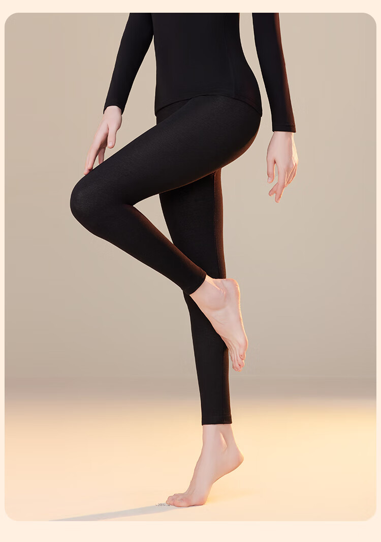 Yalu Women's Cashmere Silk Antibacterial Mite-Resistant Anti-Static Thermal German Velvet Warm Winter Long Johns Cotton Pants 3