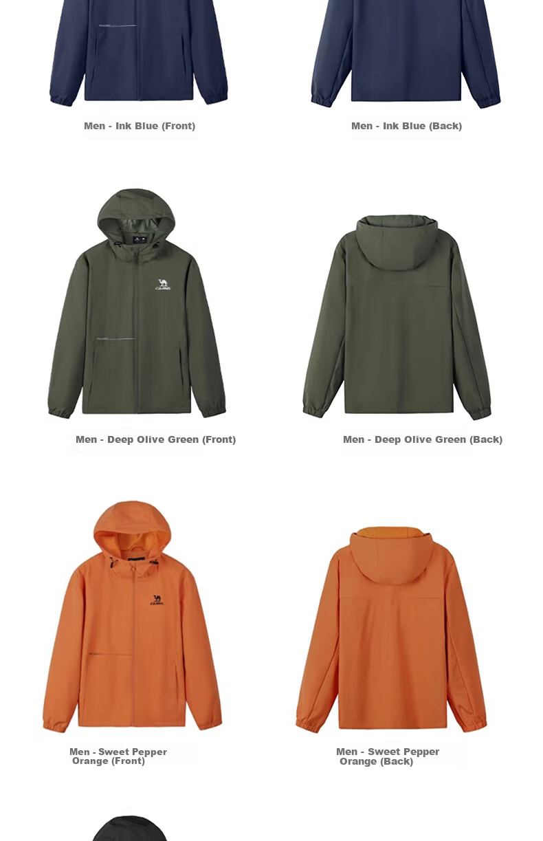 CAMEL Thin Fleece Windbreaker, Women's Outdoor Water-Repellent Slim-Fit Woven Jacket, J23CAYL6066, Lavender Purple, Size S 37