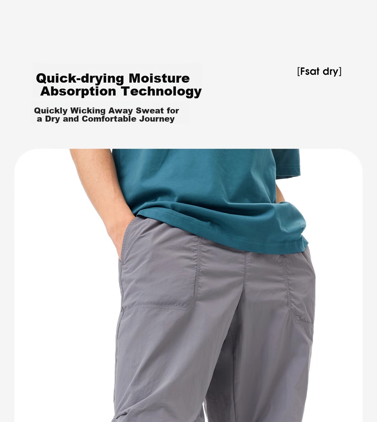 CAMEL Wang Junkai's Style Outdoor Casual Pants for Men, Spring And Summer Quick-Dry Functional Hiking Pants, American Paratrooper Pants, Cargo Pants 9