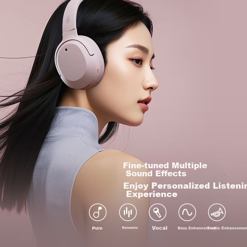 Беспроводные наушники EDIFIER W820NB Premium Edition, полноразмерные, с активным шумоподавлением, Bluetooth, до 83 часов работы, серебристые