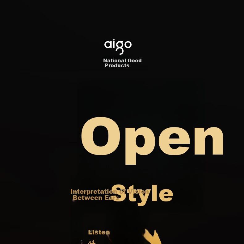 Aigo Bluetooth Headphones, Bone Conduction Concept Air Conduction Ear Clip Open-Style Non-In Sports Calling Headphones, Compatible with Xiaomi And Other Phones, Tablets, Computers, Universal TX02 Black 1
