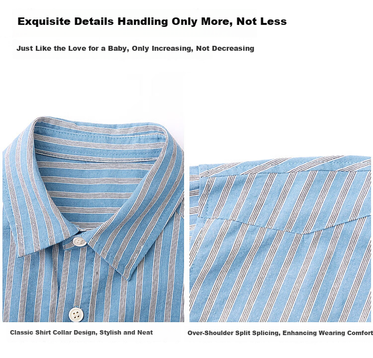 Duoduojia [La Chang Xiao Gou] Boys' Casual Shirt, Spring And Autumn 2026 Striped Shirt, Children's Fashionable And Stylish Thin Jacket 5