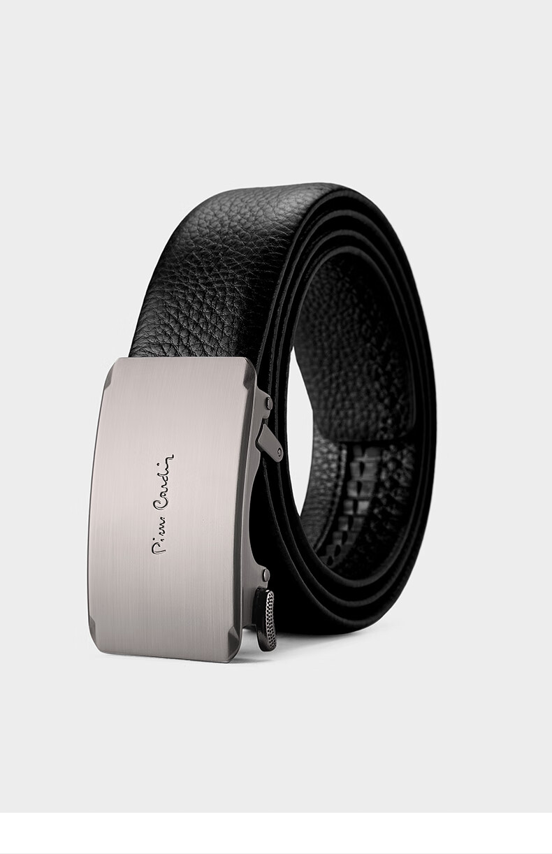 Pierre Cardin Men's Leather Belt Business Automatic Buckle Casual Waistband Trendy Pants Belt New Year Gift 4