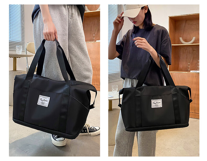 Tangshi Large Capacity Travel Luggage Bag for Women with Wheels Lightweight Foldable Durable Handheld Travel Bag 11