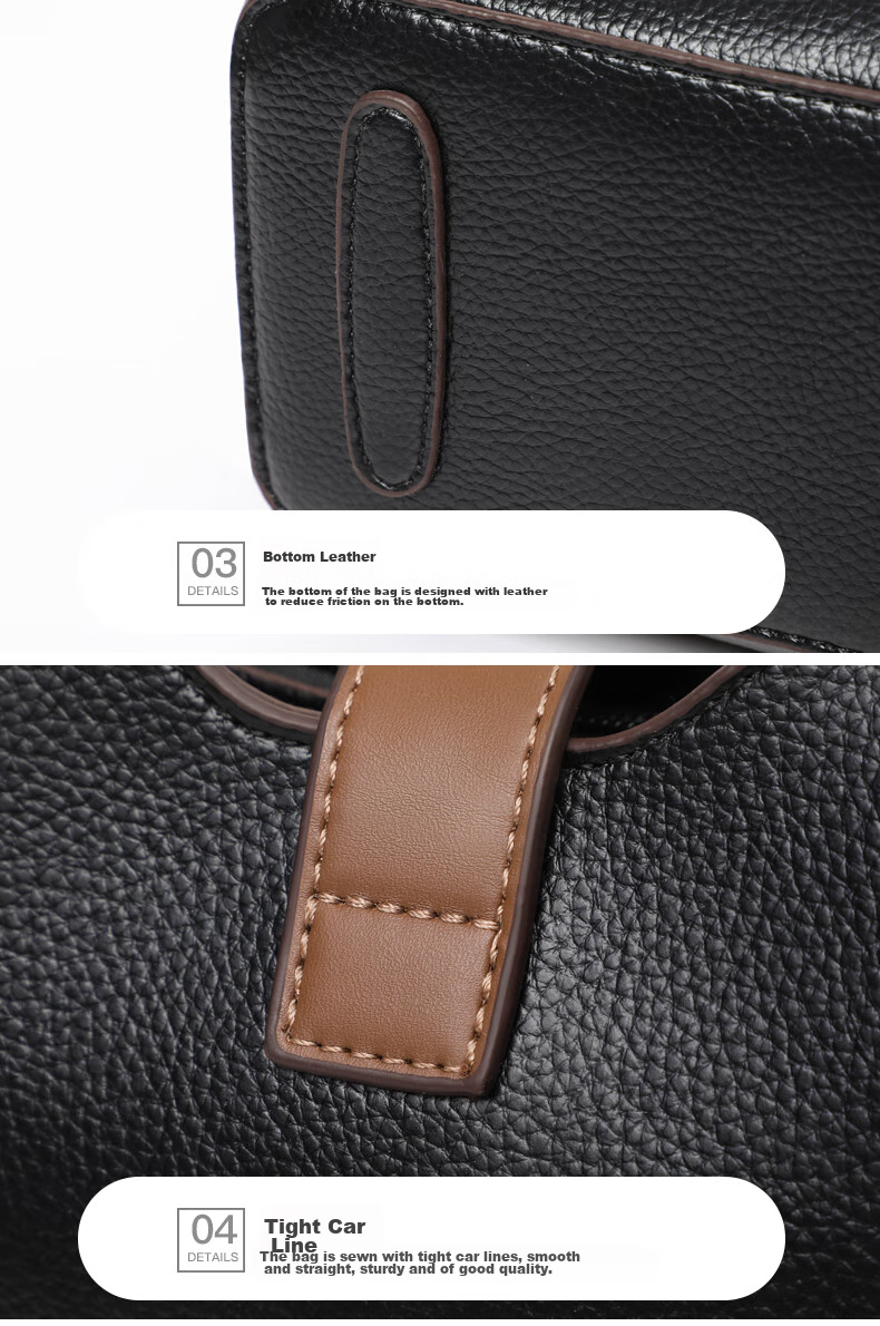 Viney Women's Handbag, Cowhide Crossbody Bucket Bag, Luxury Brand Shoulder Bag, Practical Birthday And Mother's Day Gift for Mom 23