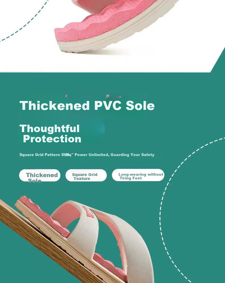 Huameijianbu Flip-Flops for Couples, Indoor And Outdoor Simple Lightweight Soft Elastic Beach Sandals, HM219 Light Blue Size 35-36 6