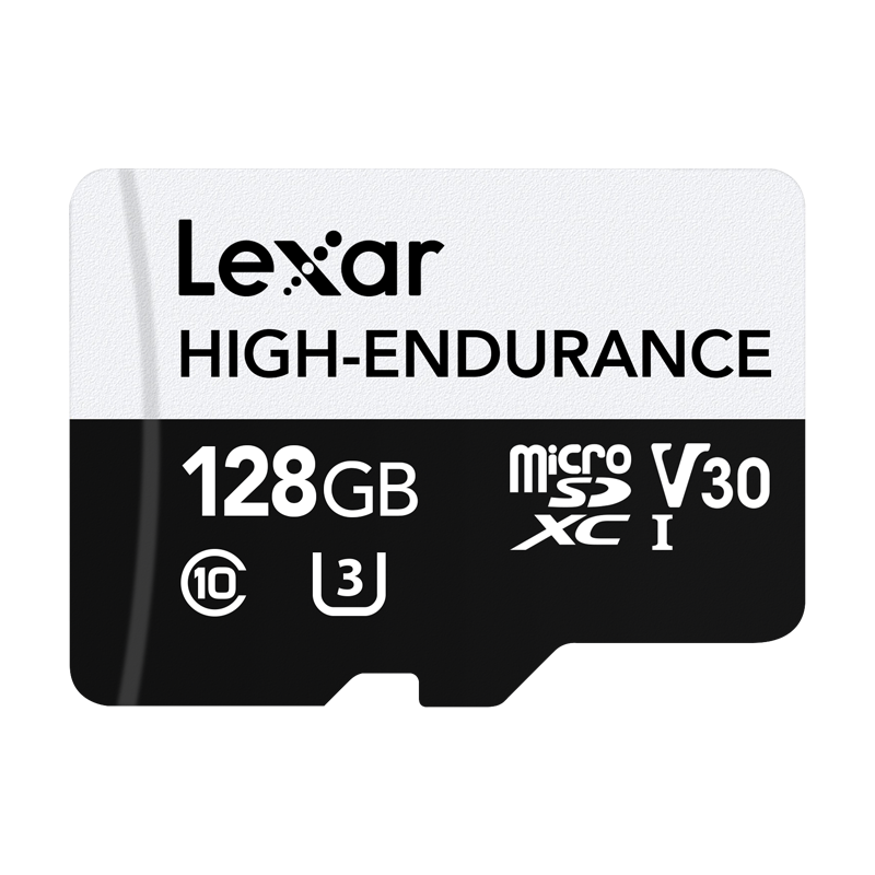 Lexar 128GB TF (MicroSD) Memory Card C10 U3 V30 Read Speed 100MB/s Dash Cam Memory Card, Highly Durable for Security Monitoring