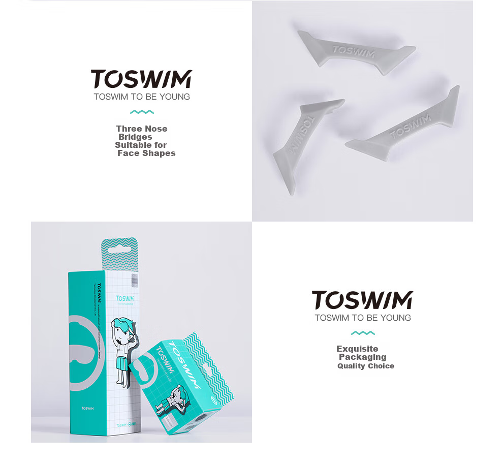 TOSWIM Myopia Swimming Goggles for Men And Women, High Definition Anti-Fog, Left And Right Prescription Available, Swimming Goggles with Single Lens, Silver Coated Film, -6.00 Diopters 14