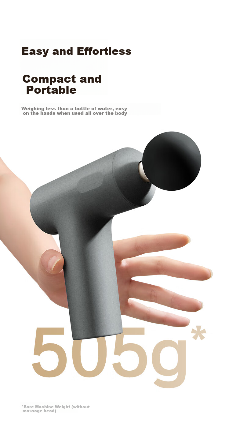 JD Original Mini Massage Gun SE2 AI Adjustable Deep Muscle Relaxation Fascia Massager for Waist, Legs And Whole Body Calf Massage Device Birthday Gift for Elders, Parents, Boyfriend, Girlfriend 5