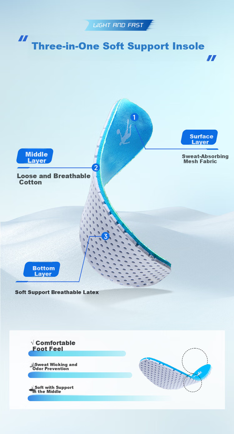QIAODAN Boys' Running Shoes for Children, Summer 2026 [Light Speed] Dial-Lock Breathable Sneakers, Smart Blue, Size 40 18