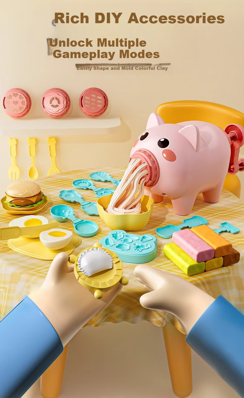 Beibeijia Playdough, Clay, Ice Cream Shop, Ice Cream Baby, Pretend Play, Toys for Girls Aged 3-6, Birthday Gift 3