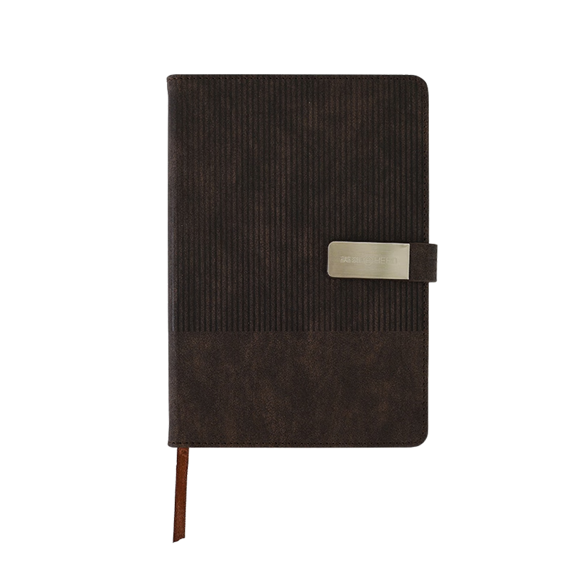 HERO A5 Business Notebook Magnetic Buckle Pen Holder Thickened Hard Cover Leather High-End Gift Meeting Office Stationery Lined Tearable Diary Journal