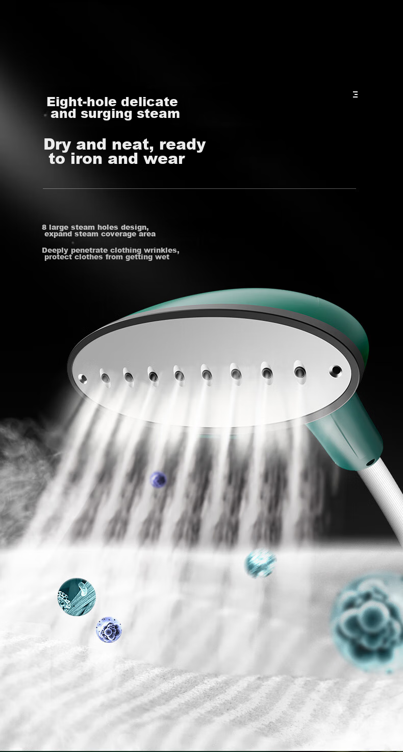 AUX Upright Garment Steamer, 40g/min High Steam Output, 2.3L Water Tank, Home Use Ironing Machine, Handheld Electric Iron, Clothing Store Garment Steaming, High-Power Clothes Steamer AGS-798 11