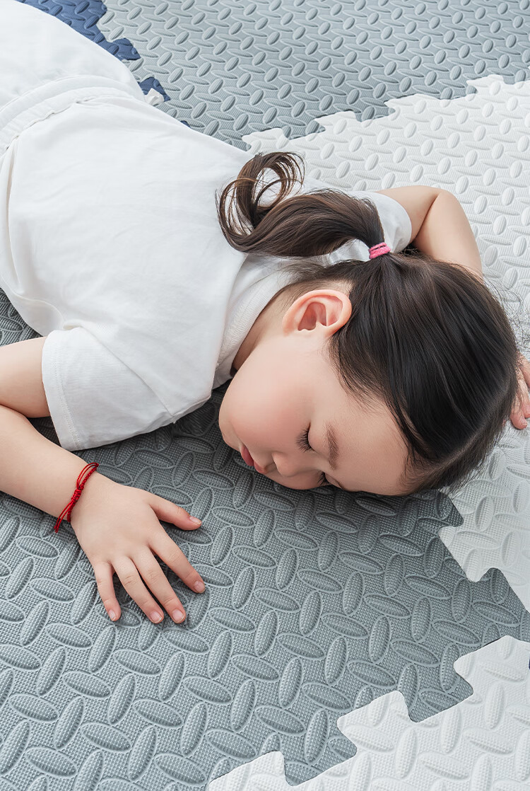 JD Jingzao Little Magic Cube Crawling Mat PE Foam Interlocking Floor Mat Bedroom Living Room Anti-Fall Non-Slip Soundproof 30*30cm*16 Pieces 7