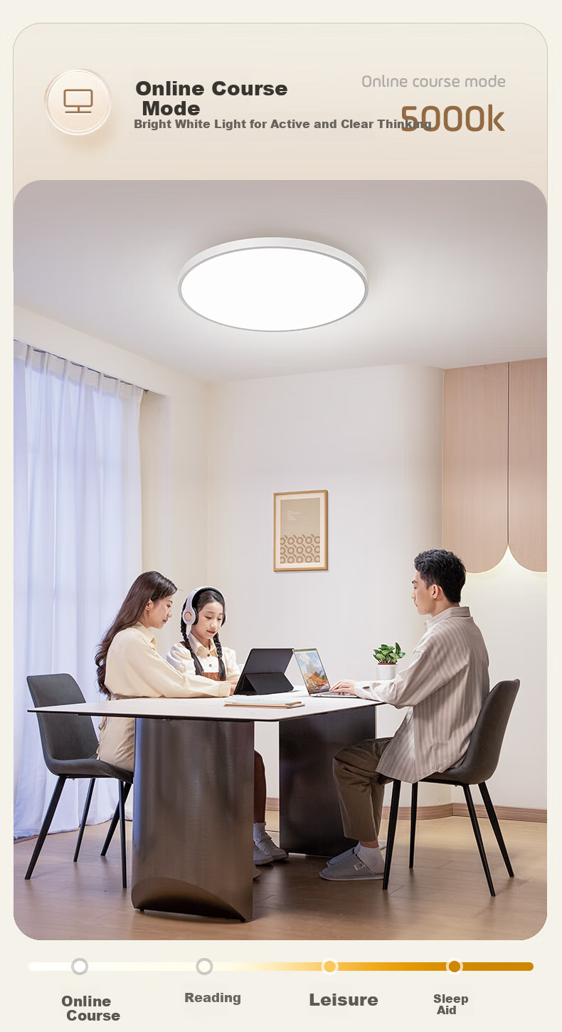 Haishibao Lightweight Full Spectrum Bedroom Smart Ceiling Light 2.7cm Ultra-thin Seamless Eye Protection Minimalist All-inclusive 23