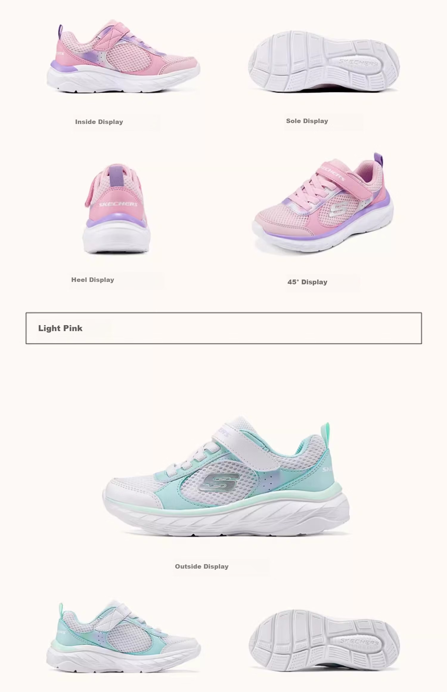 Skechers, Versatile Comfortable Children's Fashion Sports Shoes, Casual Sneakers, 303978L 19