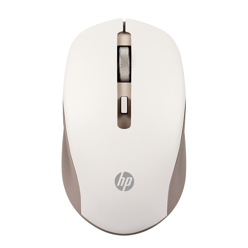 HP S1000 Plus Wireless Quiet Mouse for Home/Business/Notebook/PC USB Plug And Play, Champagne Gold