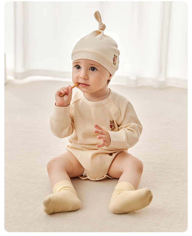 Weishi Muni Baby Romper Spring and Autumn Long Sleeve Infant One-piece Bodysuit Triangle Jumpsuit 15