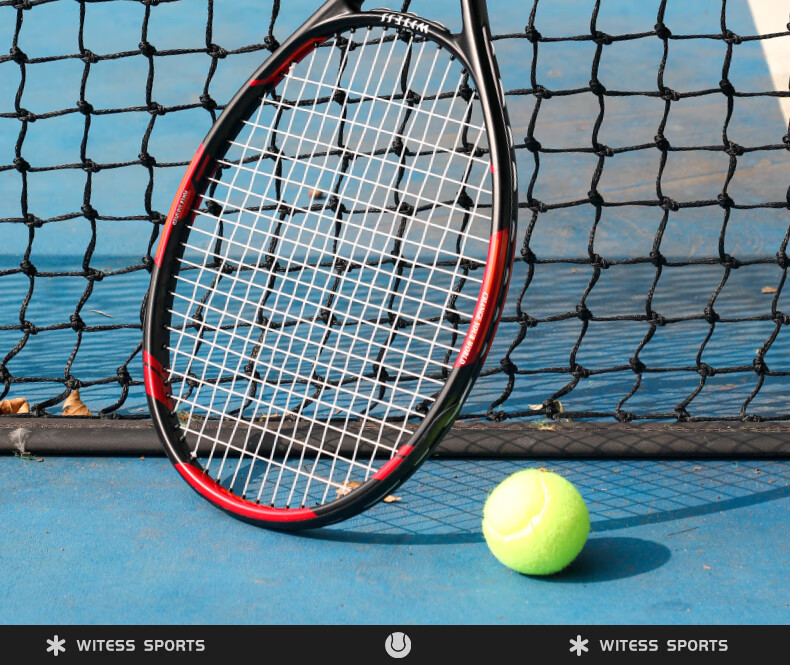 WITESS Witness Composite Carbon Tennis Racket Single Entry-Level Tennis Match Training Racket with Gift Pack Fashion Black and White 2