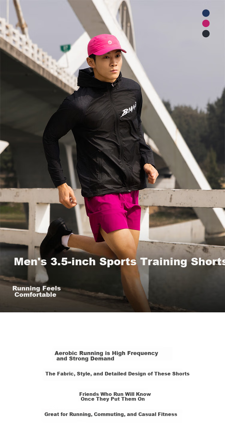 Bmai Bmai Running Fitness Training Shorts for Men, Spring And Summer Commute Jogging, Phone-Pocketable Quick-Drying Pants for Me 2