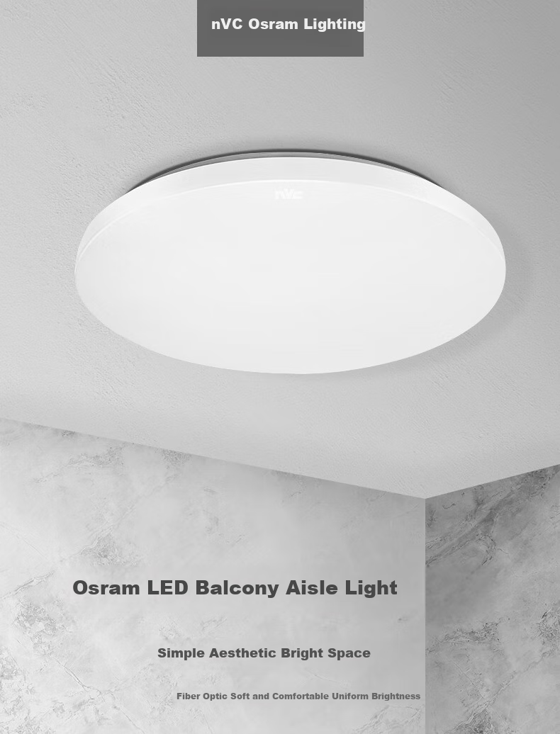 NVC Ceiling Light for Kitchen, Bathroom, Bedroom, Balcony, Hallway, Entrance, Single Color Light, 24W, for Home And Commercial Use 1