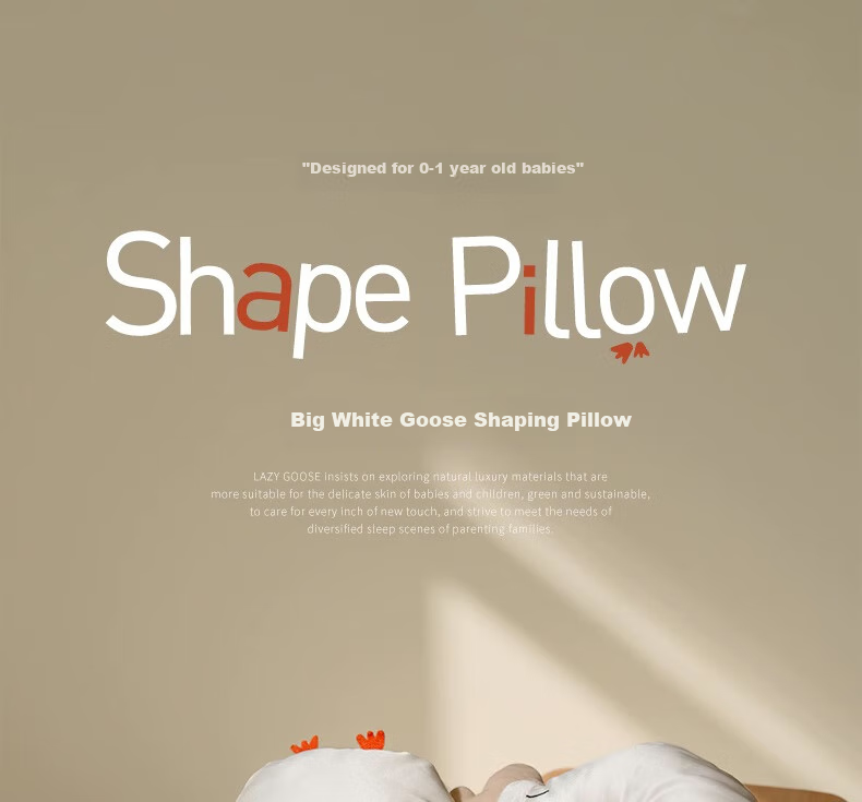 LAZY GOOSE Mulberry Silk Baby Shaping Pillow for 0-1 Year Old Newborns, Preventing Flat Head Syndrome And Correcting Head Shape, Infant Comfort Pillow 1
