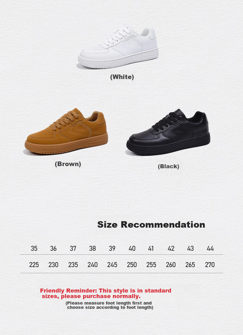 Feiyue Official Women's Sneakers, New Spring 2026 Casual Versatile White Shoes for Women, Black, Size 44 5