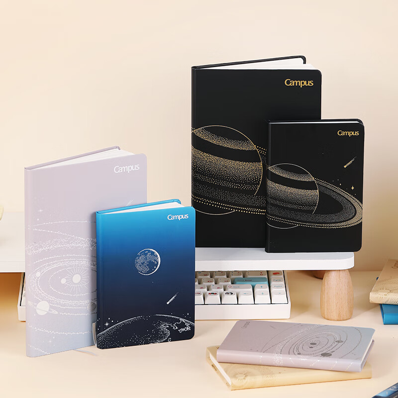 KOKUYO Campus Astronomy Hardcover Wire-Bound Notebook A6 96 Pages 8mm Ruled Milky Way WCN-CHN4975-4